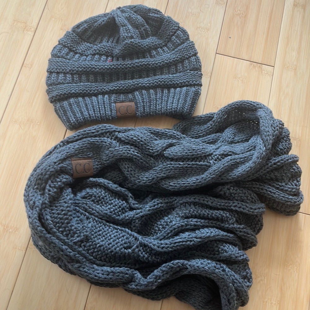 NWOT CC Beanie and Scarf Set